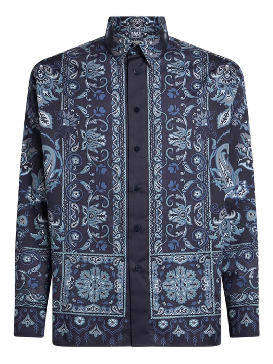 Paisley-Print Cotton Shirt