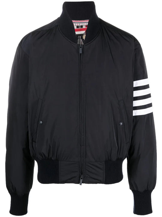 Bomber Jacket With 4-Stripe Detail