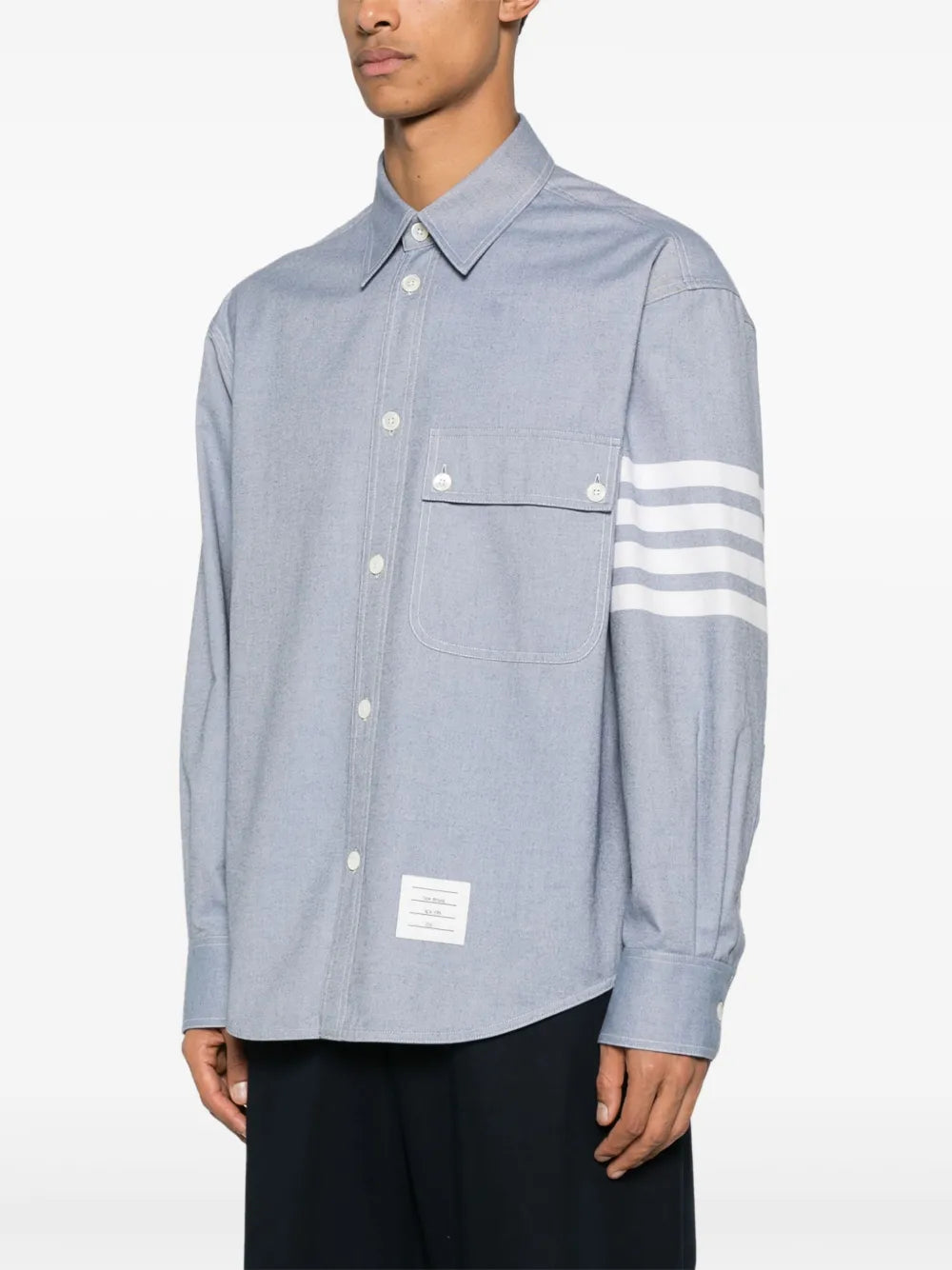 Thom Browne SHIRT - Blue | 294bbef0e11f941a019b1690f679614b54019979