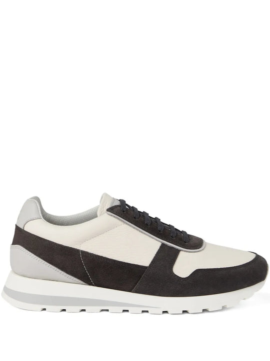 Sneakers With Suede Inserts