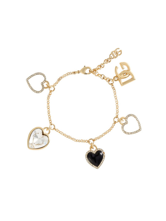 Italian Tailored Bracelet With Heart-Shaped Charms