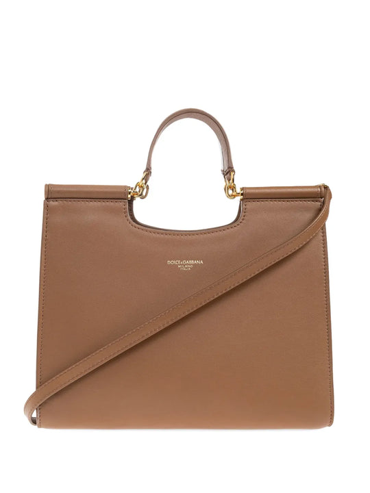 Leather Tote Bag With Top Handle