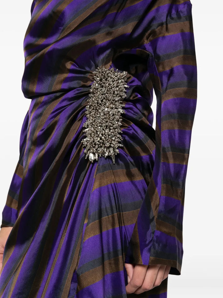 Dries Van Noten DRESS - Pink & Purple | f92eb052c40ae32c9ee83a269b01bb8b5e7938b0