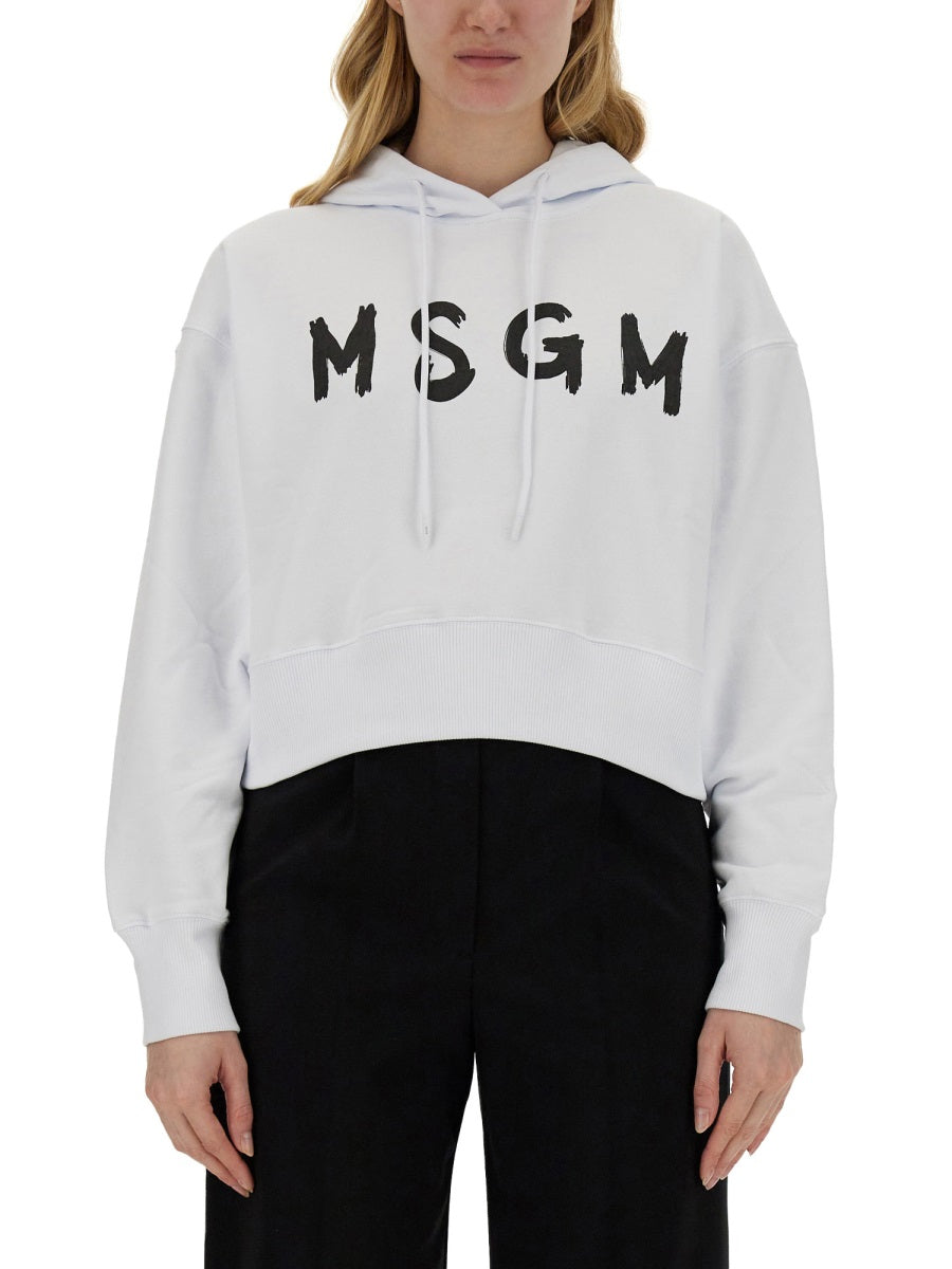 MSGM Sweatshirts - White | Wanan Luxury
