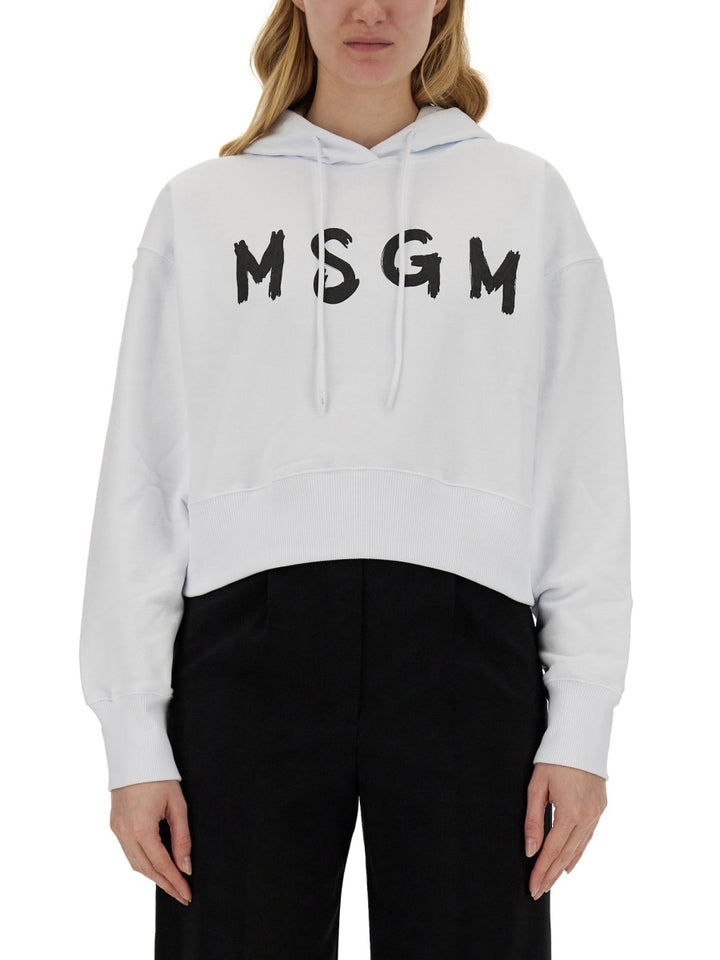 MSGM Sweatshirts - White | Wanan Luxury