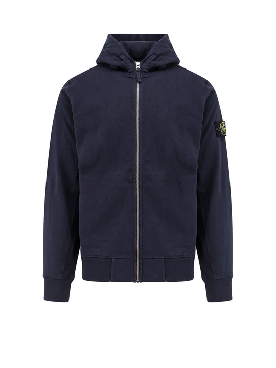 Cotton Sweatshirt With Iconic Logo Patch