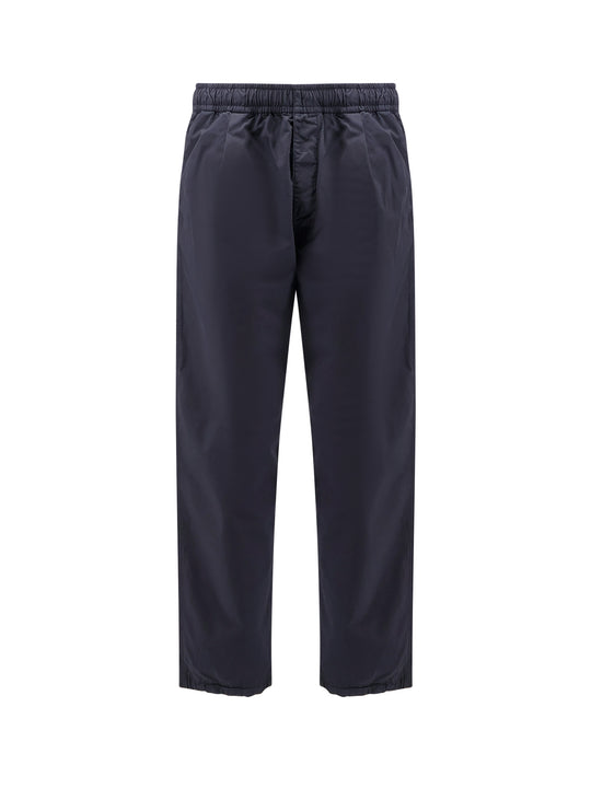 Organic Cotton Cargo Trousers With Logo Embroidery