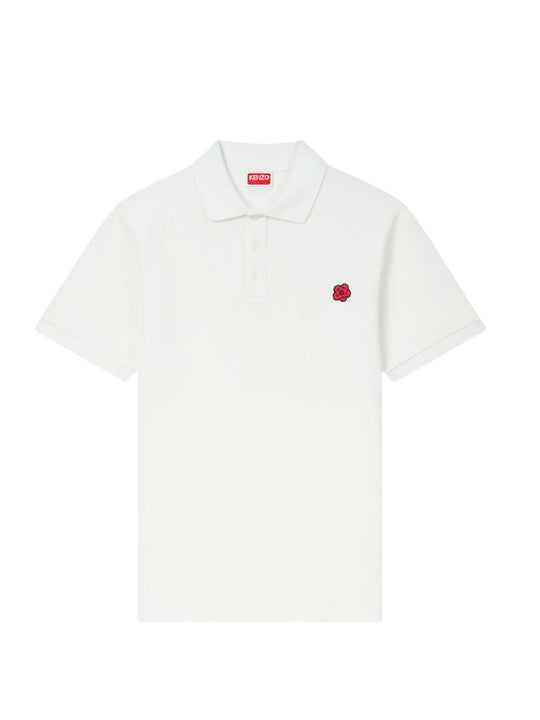 Boke Flower Polo Shirt With Embroidery
