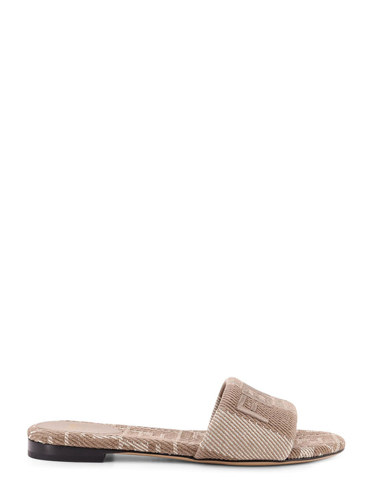 Sunshine Denim-Effect Jacquard Slides