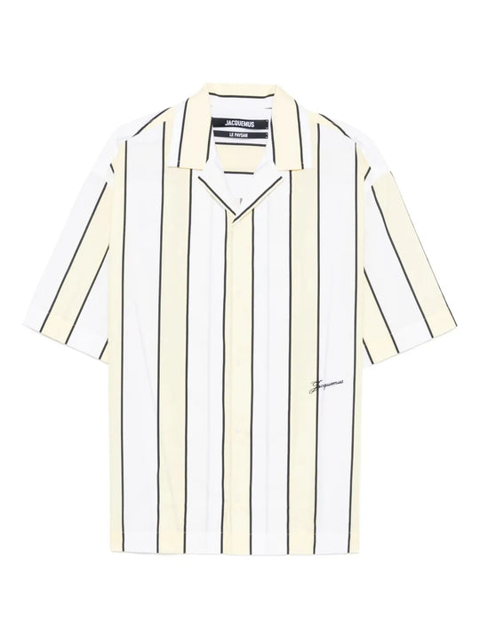 Short-Sleeved Striped Shirt