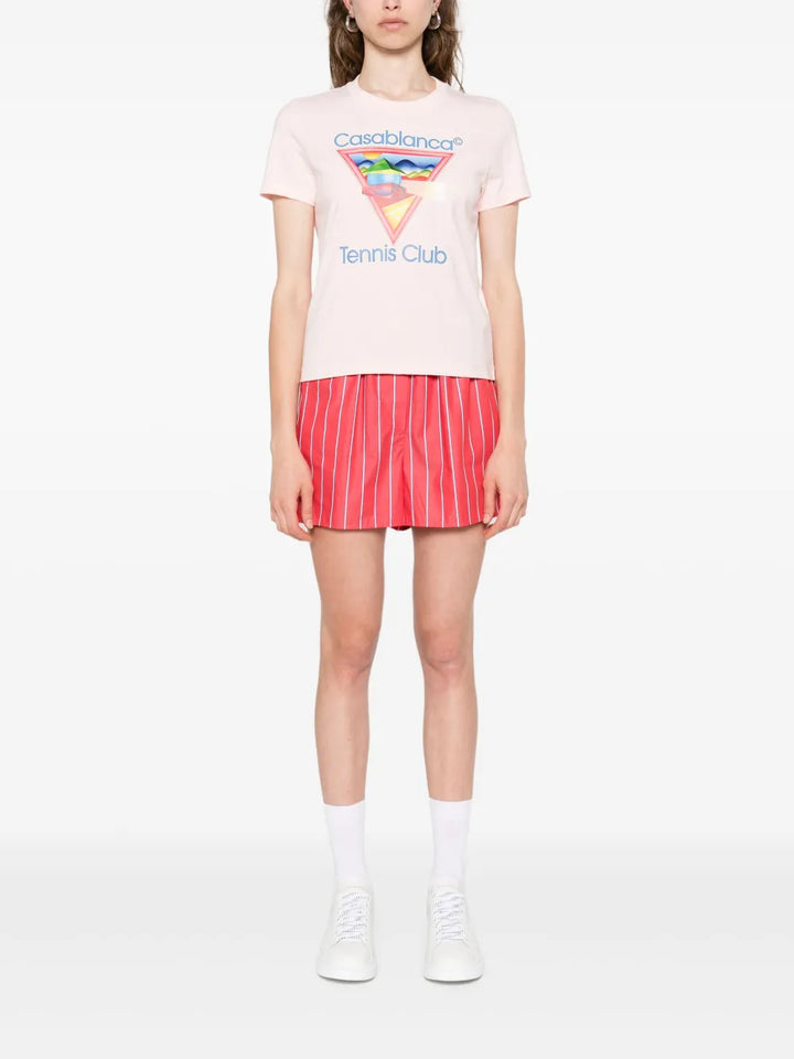 Casablanca TSHIRT - Pink & Purple | 285657348e9d14fbc10812740b52745f0a81d4cc