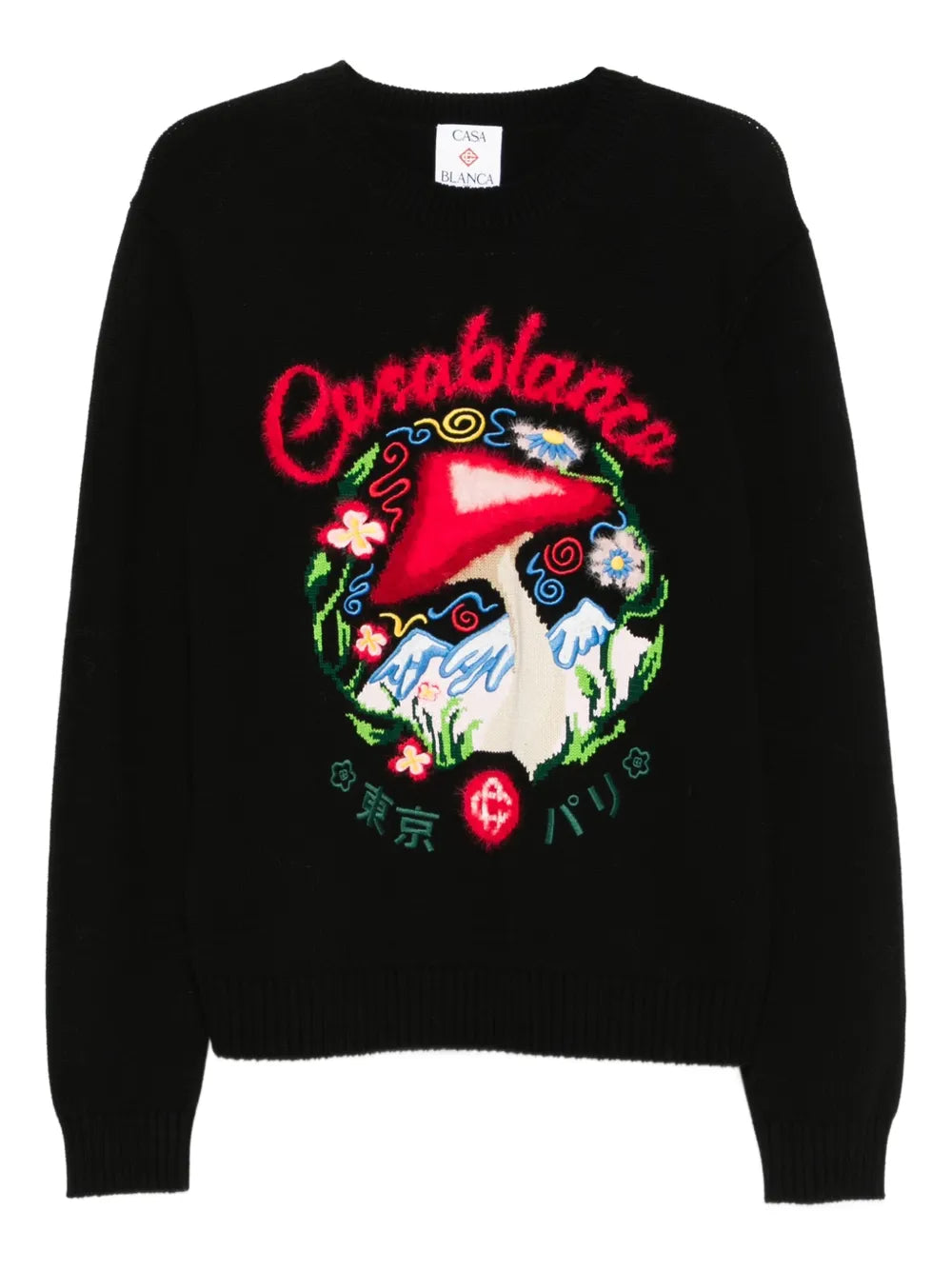 Casablanca SWEATER - Black | 9712854ea3fa2535563cfa5d9c2bb3fcac023b66