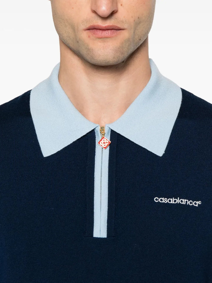 Casablanca POLO - Blue | 84c9a6837cf805b0c47a3fb1019bd4f95429d6e0