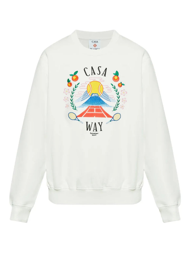 Casablanca SWEATSHIRT - White | 9561b422facecf89e45c4925afb4a486bf7877aa