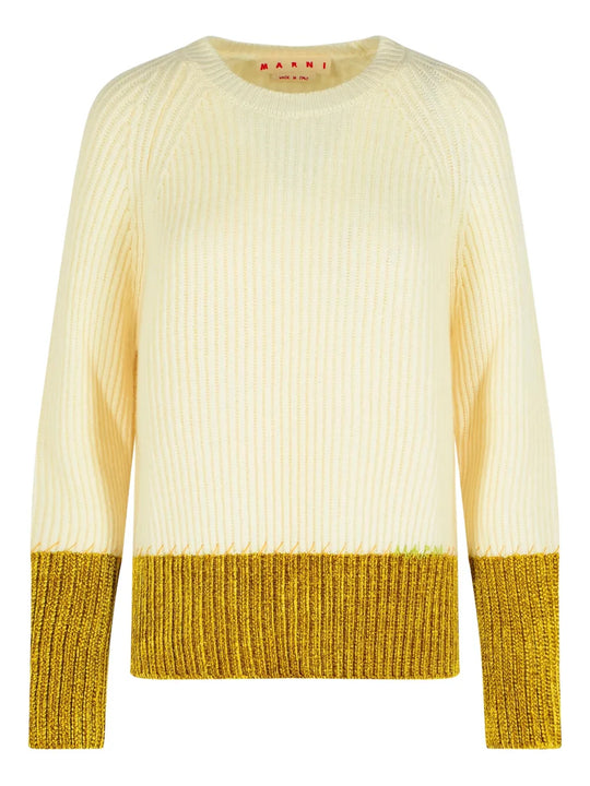 Sweater With Contrasting Hem