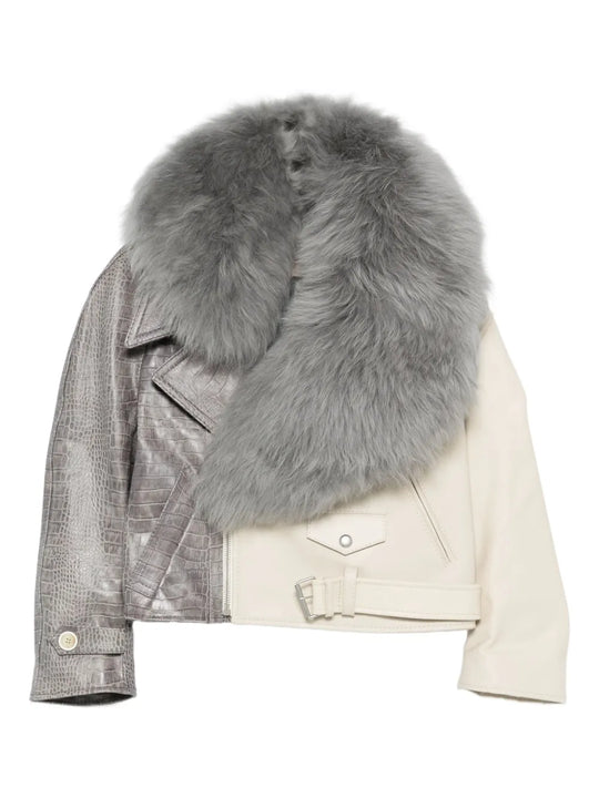 Jacket With Fur Collar