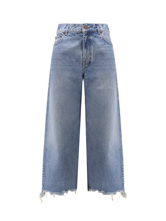 Frayed Bottom Jeans