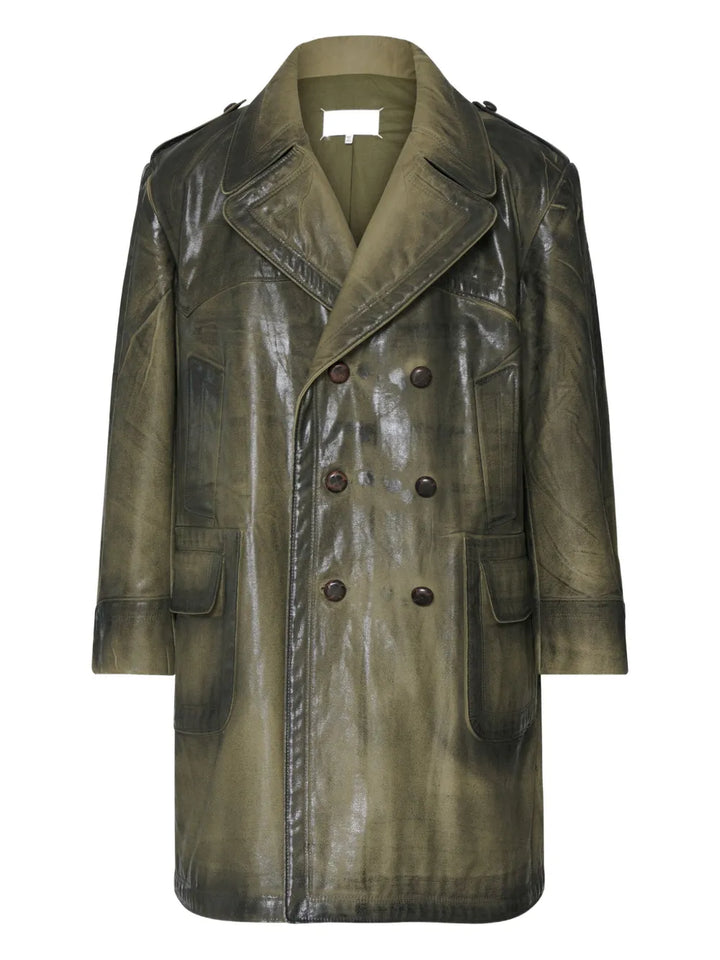 Maison Margiela Double breasted & peacoat - Green | 410deeca01a709ca6ff9c8e758276db0c8f1e8ed