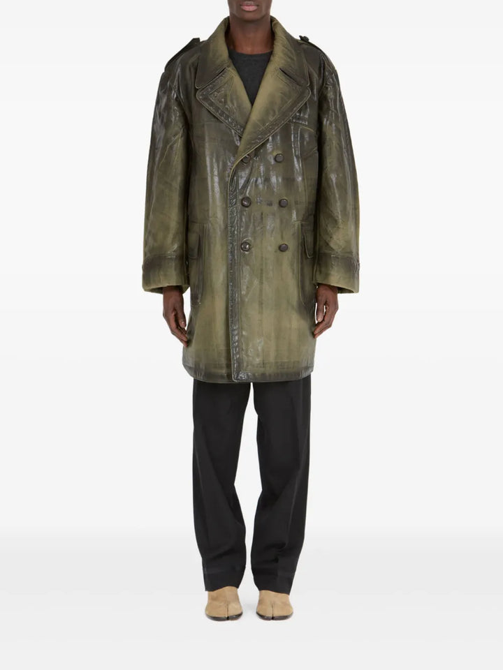 Maison Margiela Double breasted & peacoat - Green | 40c06ef9537ab894ce21b18706b552c382c661c8