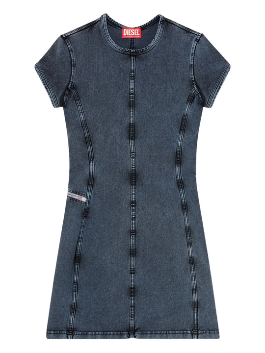 Short D-Cup Denim Dress