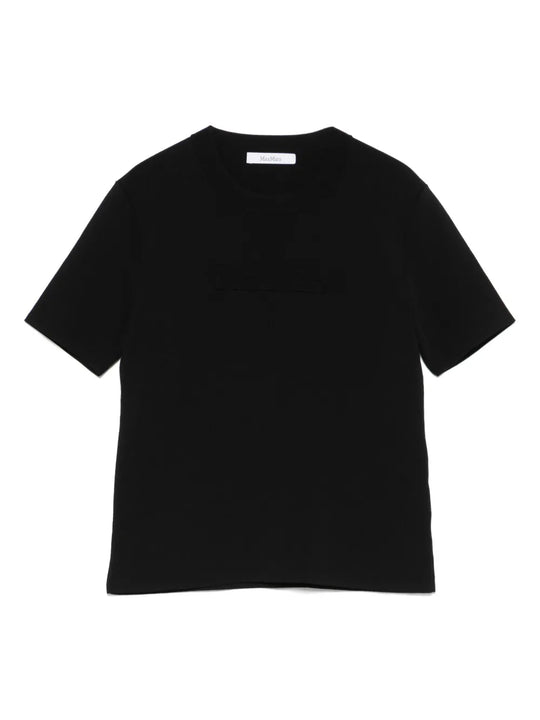 Adelio Crepe T-Shirt With Logo