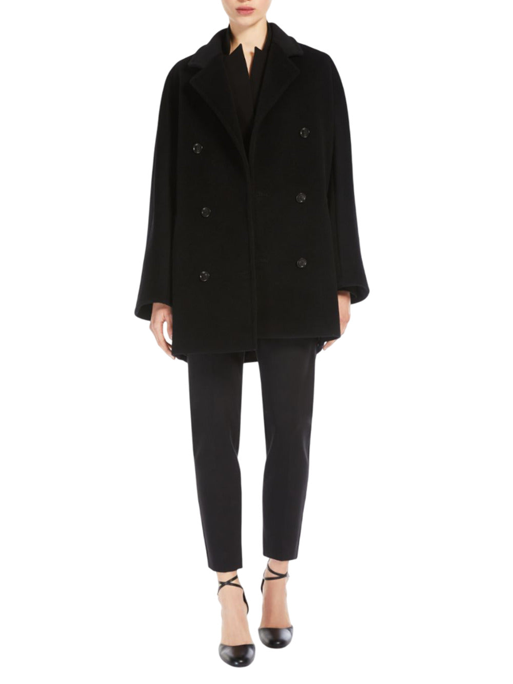 Max Mara Cape - Black | 9446de182ac282e112051568948a5b8e84cfdd8e