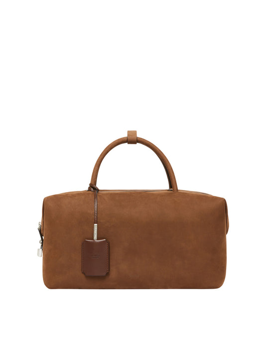 Large Nubuck Leather Satchel