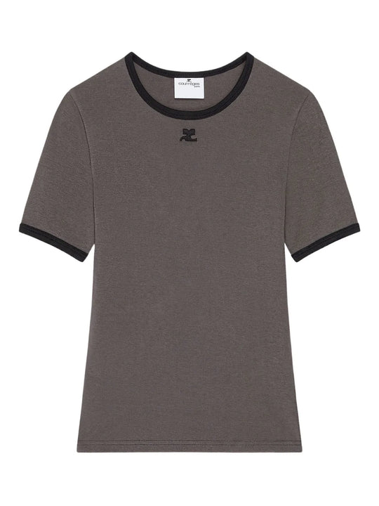 Cotton T-Shirt With Contrasting Trim