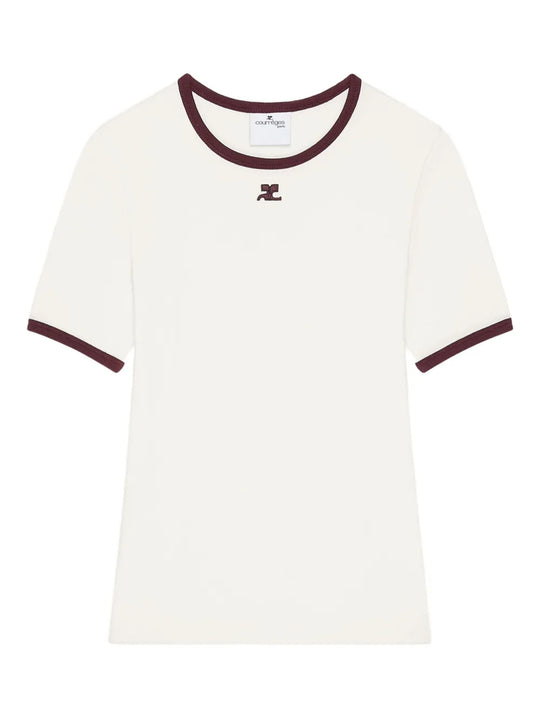 Cotton T-Shirt With Contrasting Trim