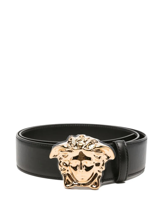 Belt With Medusa Head Buckle