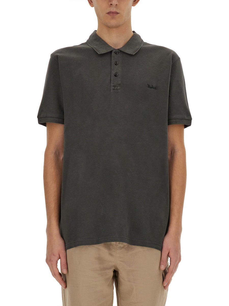 Woolrich Polo - Black | Wanan Luxury