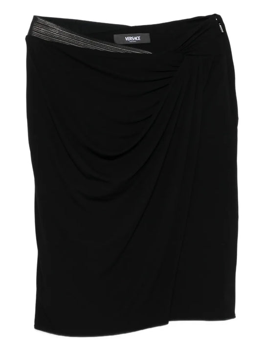 Draped Skirt With Embellishment