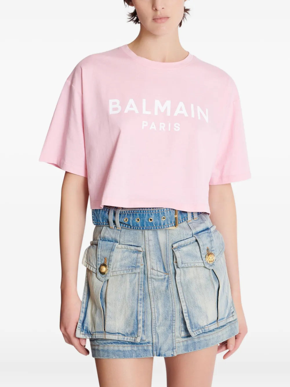 Balmain T-shirts - Pink & Purple | b0ebe436372b26c8b36593eae1ff58aa61398143