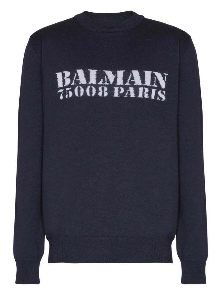 Balmain SWEATER - Blue | 530d5ce1d00ea6e2ba04f52825feba71ac683318