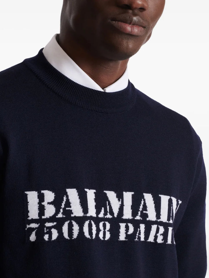 Balmain SWEATER - Blue | de79c260303d6575e3adbe8ad1c9e62b63755f38