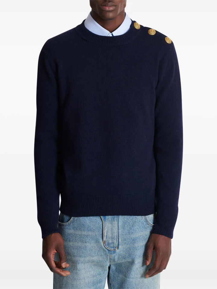 Balmain SWEATER - Blue | d8710cf3365bddd50e48cc3cbfa5d57d8df0ab0d