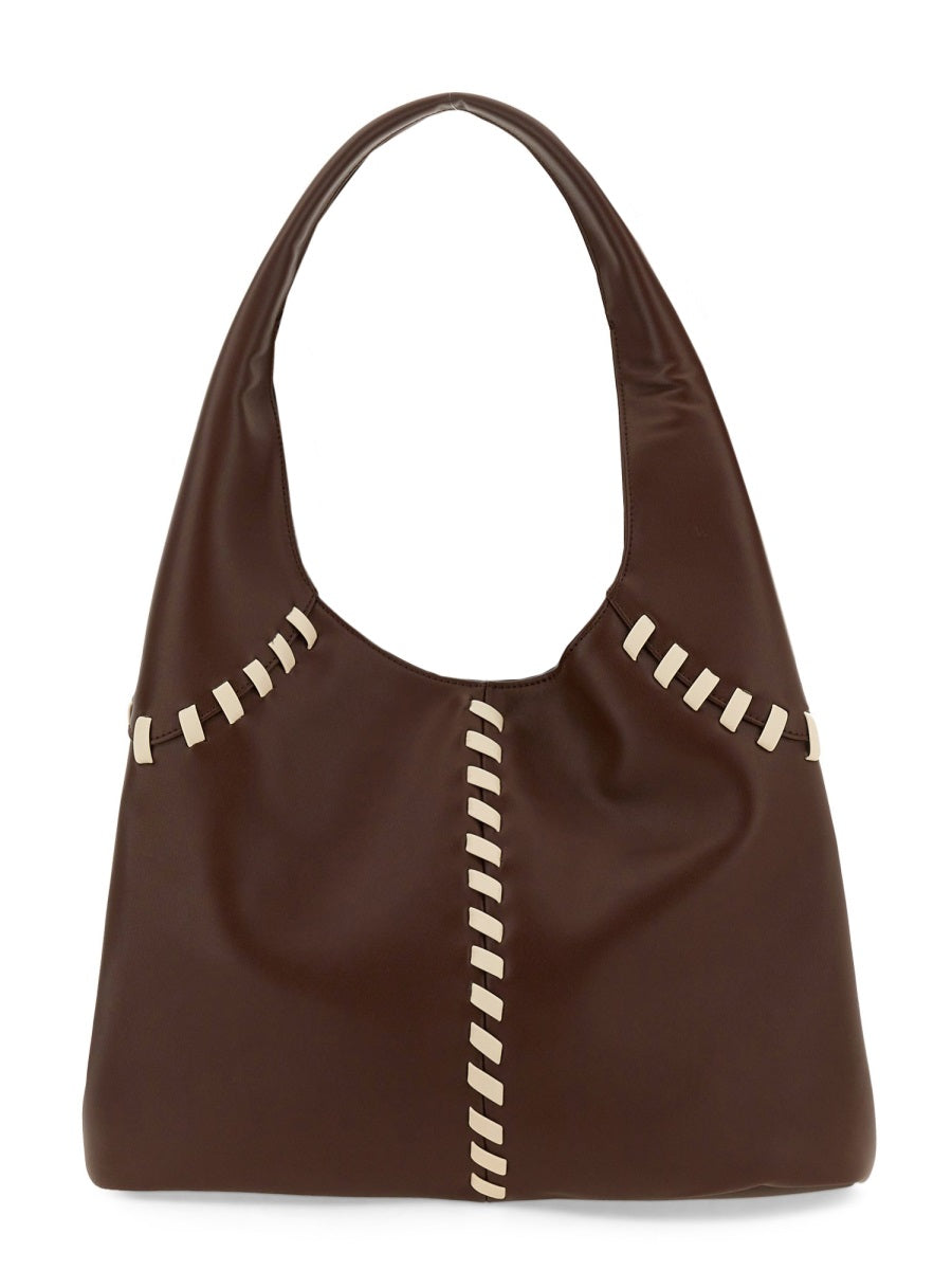 Themoirè Shoulder Bags - Brown | Wanan Luxury