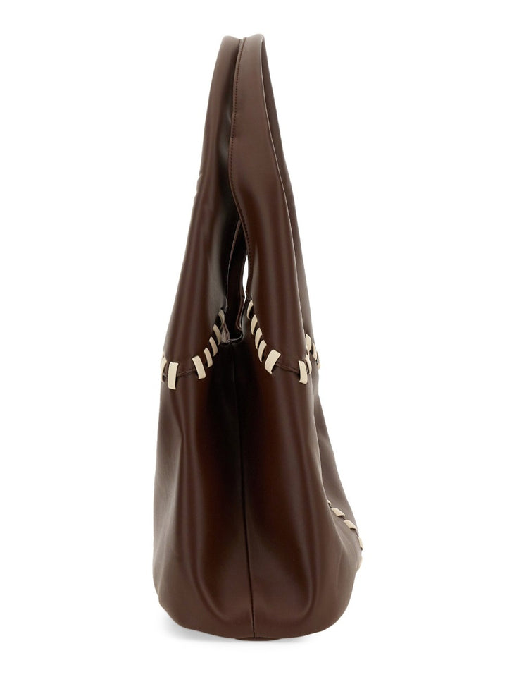 Themoirè Shoulder Bags - Brown | Wanan Luxury