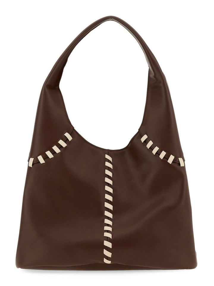 Themoirè Shoulder Bags - Brown | Wanan Luxury