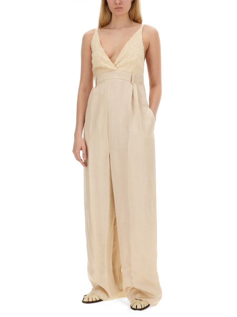 Alysi Jumpsuits - Beige | Wanan Luxury