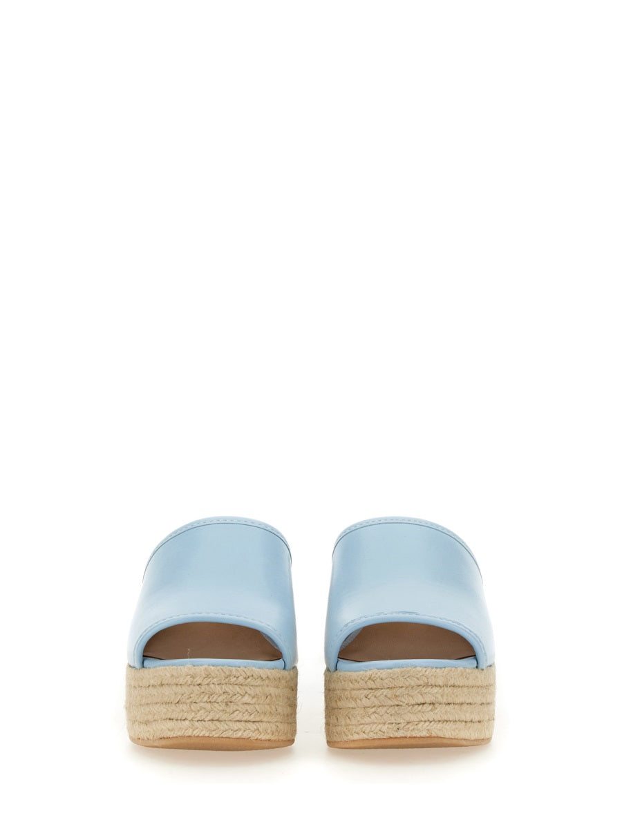 Moschino Jeans Sandals - White, Light Blue | Wanan Luxury