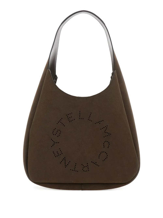 Perforated-Logo Shoulder Bag