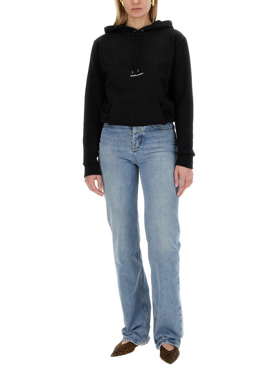 Saint Laurent Sweatshirts - Black | Wanan Luxury