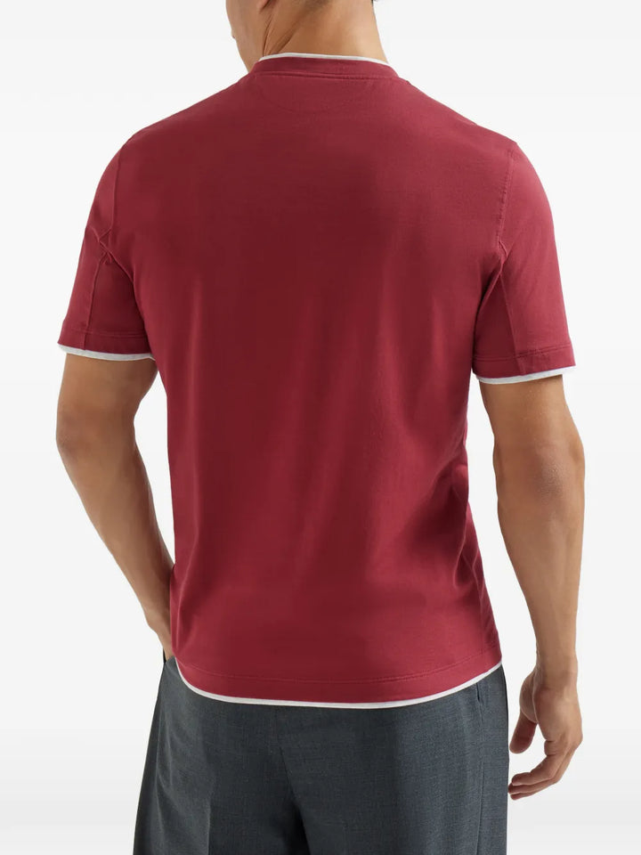 Brunello Cucinelli T-shirts - Red | c1f6357628ccd0af66c09b2fa356316666b2b69c