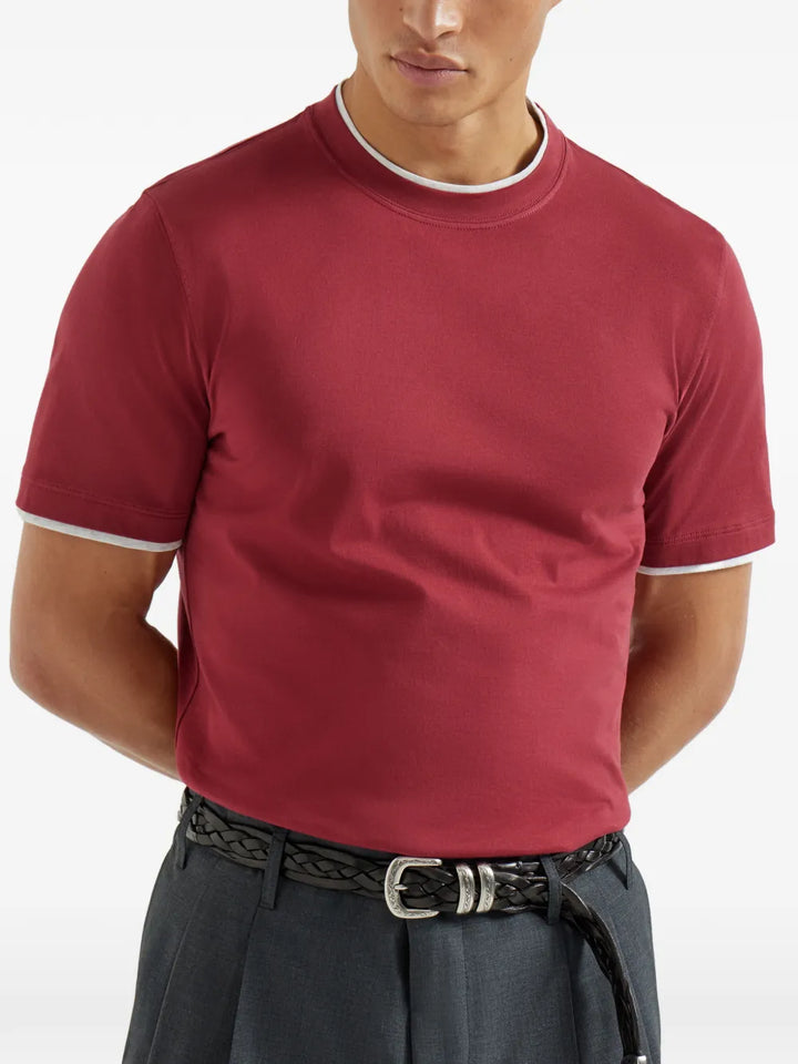 Brunello Cucinelli T-shirts - Red | 0645c53b5b3b9fb9234c0e78ce69332a4c0bbaad
