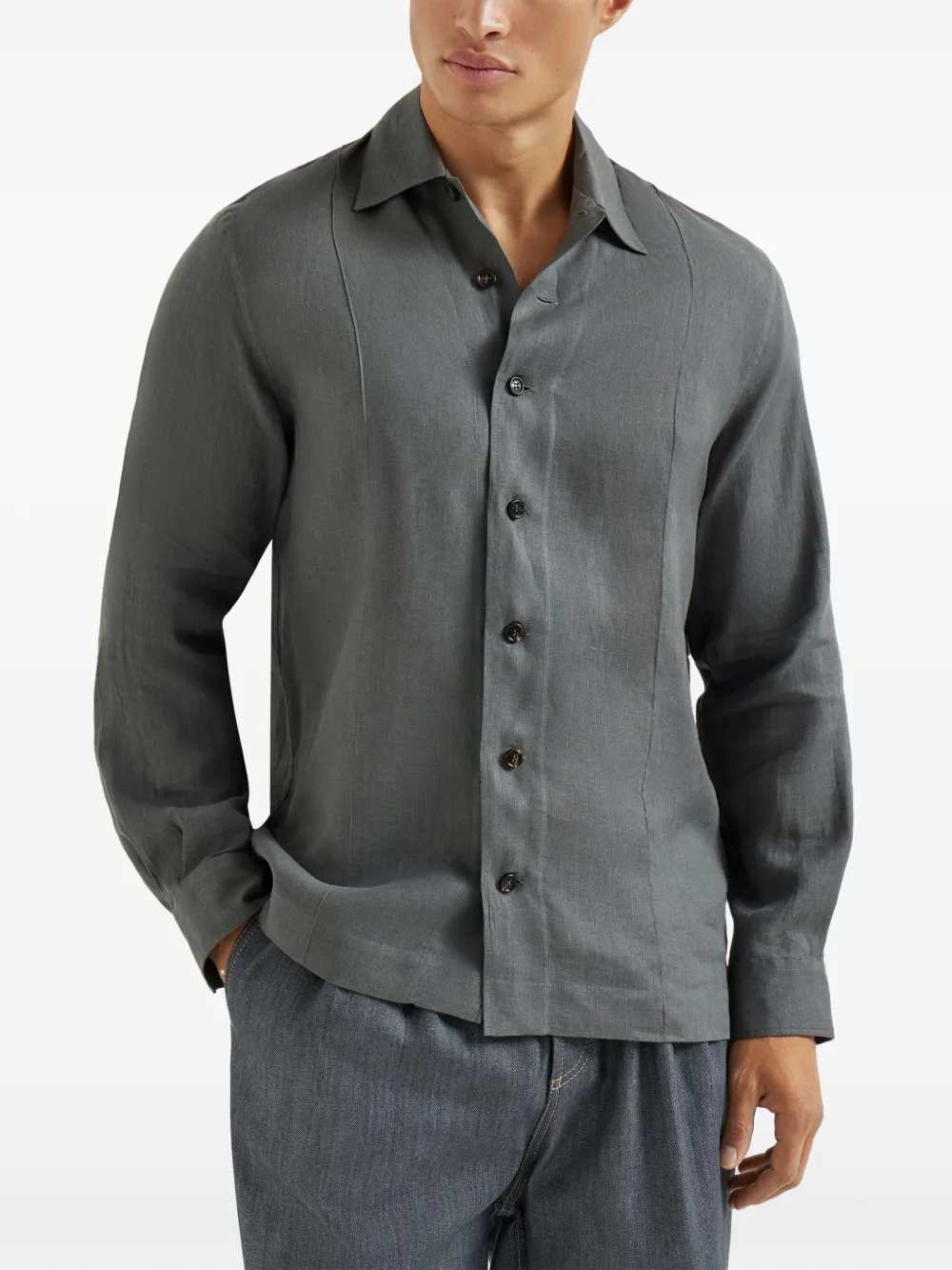 Brunello Cucinelli SHIRT - Grey | dd75ccdebe55e0540f09c0b976e33489740197eb