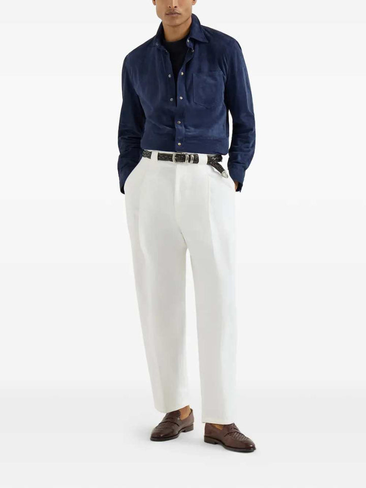 Brunello Cucinelli SHIRT - Blue | 96d1c982a7edf49f681895fbae6d1aeea35a9e8a