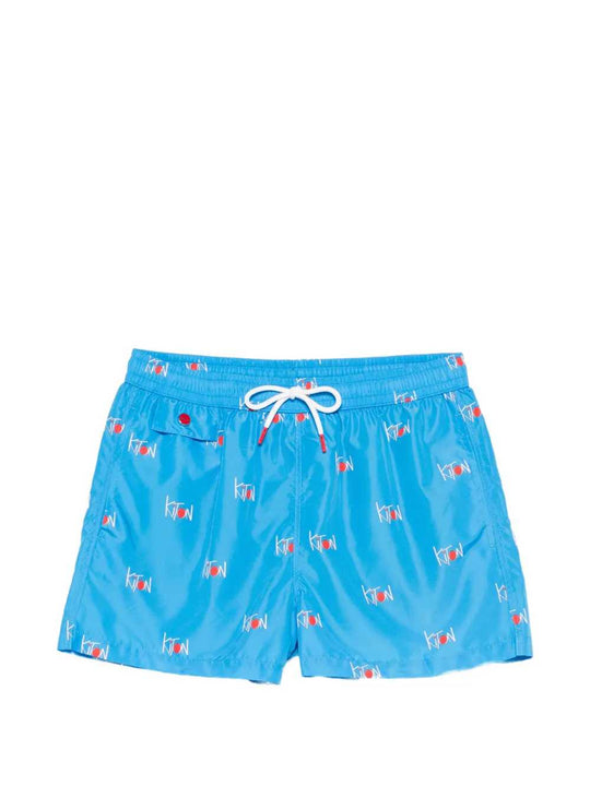 Swim Shorts With Logo Print