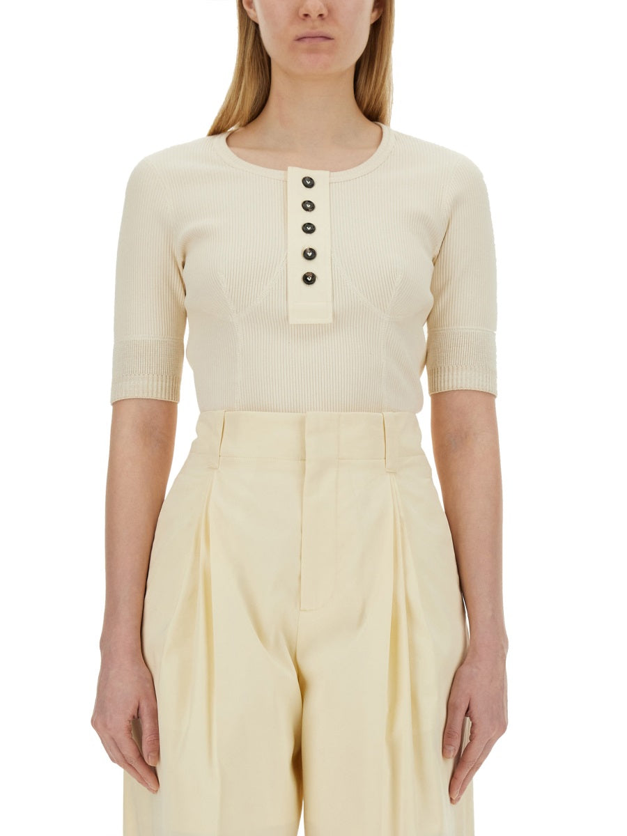 Bottega Veneta T shirts - Ivory | 198d25a01f7c6284669bcb3a350a5495cde60117