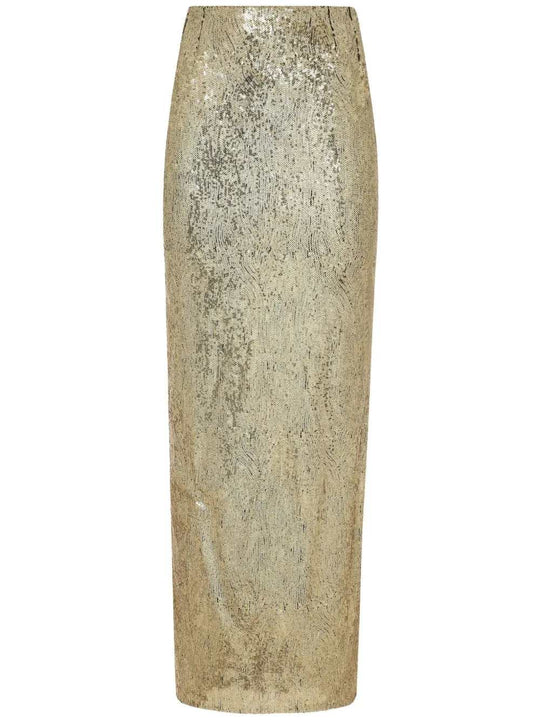 Long Sequined Skirt
